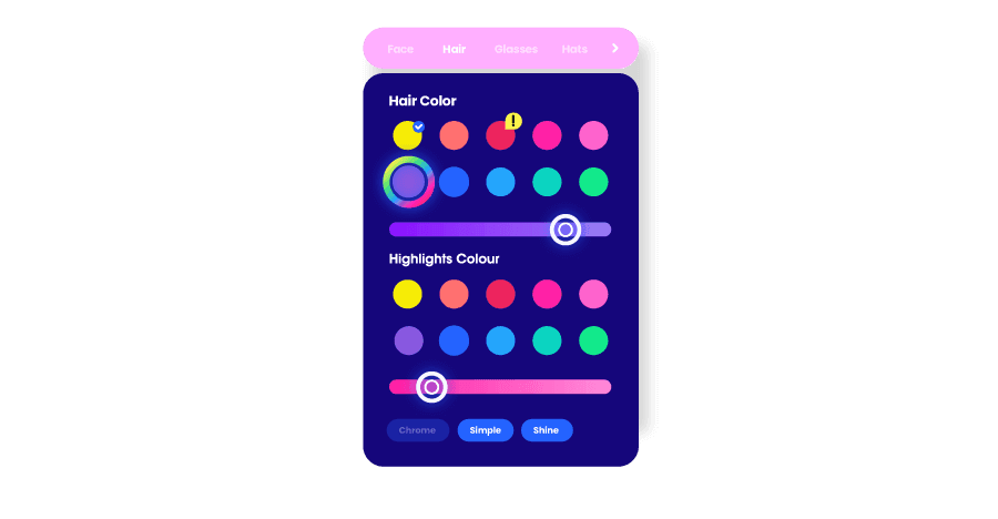 Customise your character